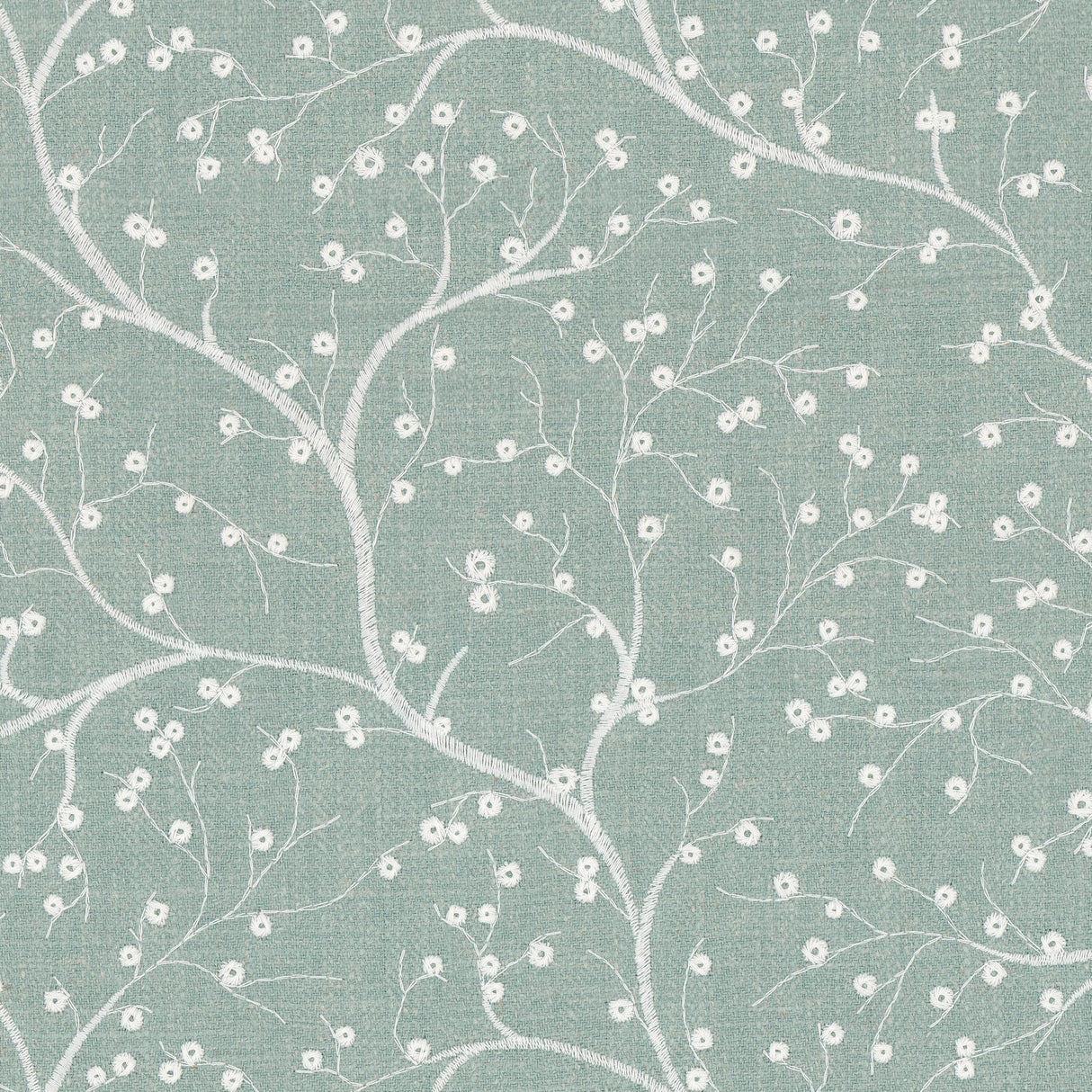 STOUT CRUM-3 CRUMPET 3 AQUA Fabric - Eades Wallpaper & Fabric