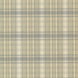 Chesapeake CTR130419 Delaney Sky Sunny Plaid Wallpaper