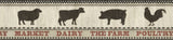 Chesapeake CTR63133B Grace Black Farmers Market Border