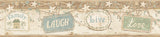 Chesapeake CTR63153B Kinsey Cream Live Laugh Love Border