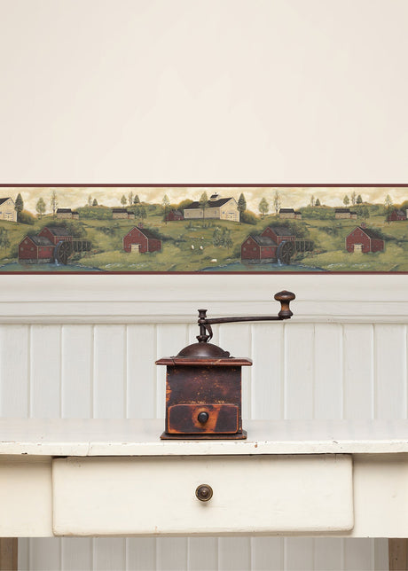 Chesapeake CTR63181B Leanne Burgundy Nottingham Farms Border