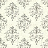 Chesapeake CTR64131 Arronsburg Ivory Damask Wallpaper