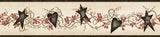 Chesapeake CTR65172B Paxton Black Tin Hearts & Stars Border