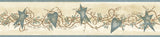 Chesapeake CTR65173B Paxton Blue Tin Hearts & Stars Border