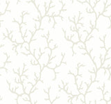 York CV4431 Coral Island White Wallpaper