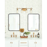 York CV4452 Painted Herringbone Green Wallpaper