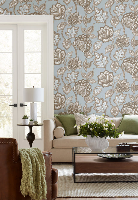 York CY1540 Brown Midsummer Jacobean Wallpaper