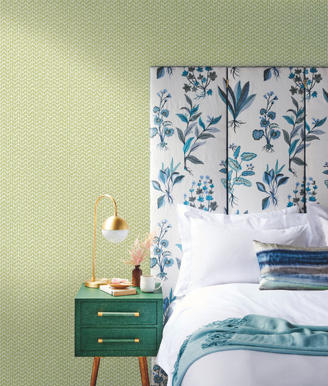 York CY1550 Green Limonaia Wave Wallpaper