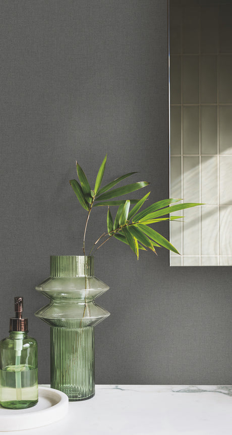 York DA3577N Gypsy Weave Black Wallpaper