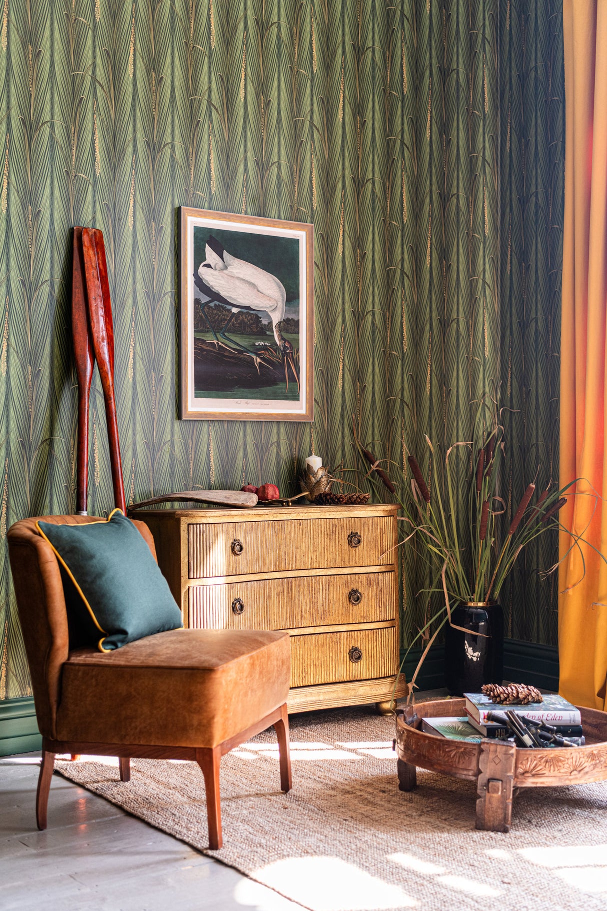MindtheGap DANUBE FOLIAGE Peridot - Wallpaper Collection 2024 - The Wetlands