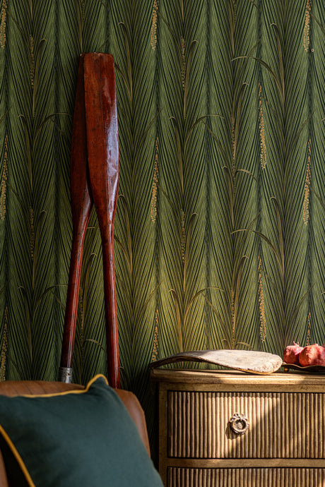 MindtheGap DANUBE FOLIAGE Peridot - Wallpaper Collection 2024 - The Wetlands