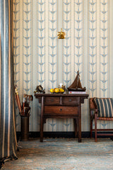 MindtheGap DANUBE STRIPE Blue  - Wallpaper Collection 2024 - The Wetlands