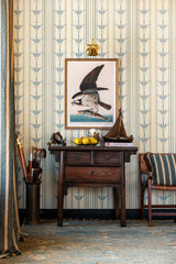 MindtheGap DANUBE STRIPE Blue  - Wallpaper Collection 2024 - The Wetlands