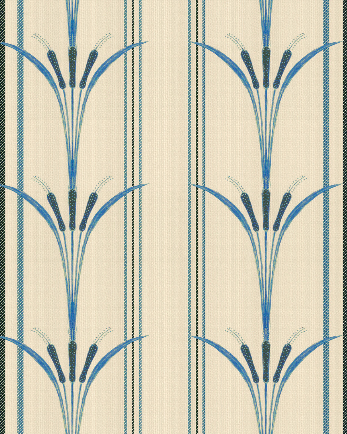 MindtheGap DANUBE STRIPE Blue  - Wallpaper Collection 2024 - The Wetlands