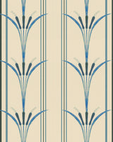 MindtheGap DANUBE STRIPE Blue  - Wallpaper Collection 2024 - The Wetlands