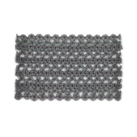 STOUT DARN-5 DARNING 5 SILVER Fabric - Eades Wallpaper & Fabric