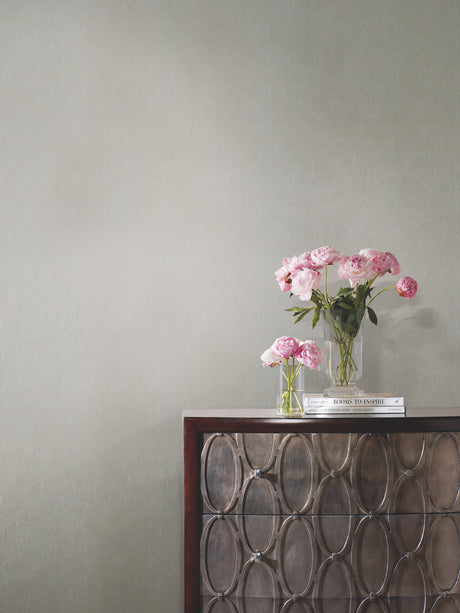 York DE9001 Oasis Silver Metallic Wallpaper