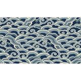KRAVET BASICS DECOWAVES.516.0 DECOWAVES ULTRAMARINE Fabric - Eade's Wallpaper