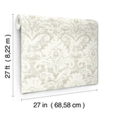 Eade’s Velvet Crush Damask Cream & Pearl