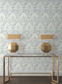 Eade’s Velvet Crush Damask Blue & Pearl