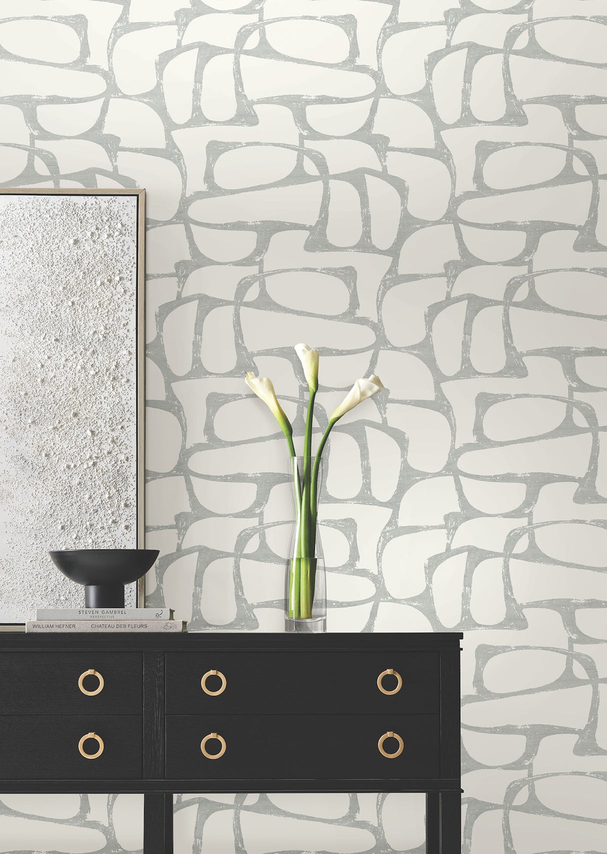 Eade’s Craftsman Geometric White & Silver
