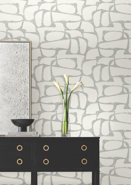 Eade’s Craftsman Geometric White & Silver