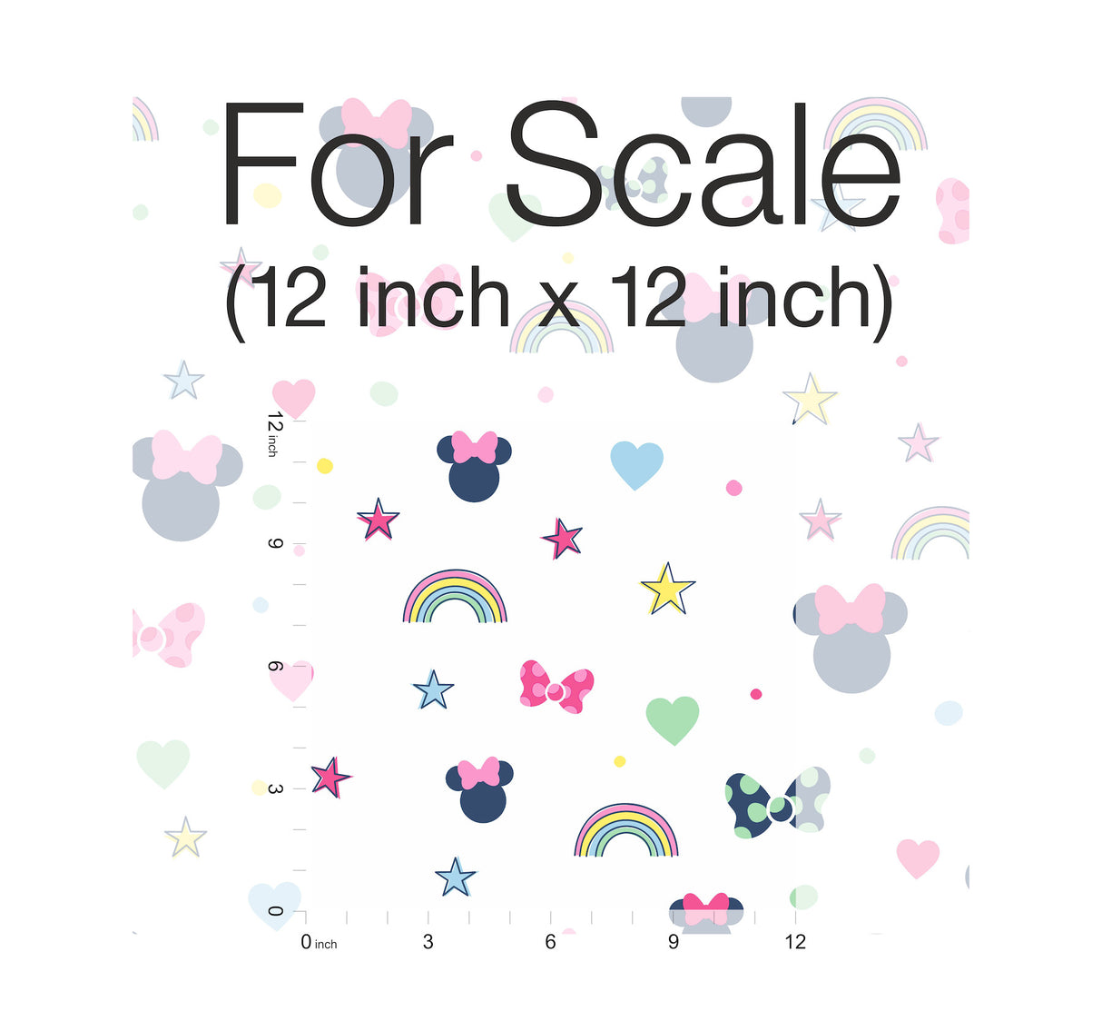 York DI0991 Disney Minnie Mouse Rainbow Pink Wallpaper