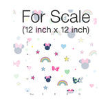 York DI0991 Disney Minnie Mouse Rainbow Pink Wallpaper