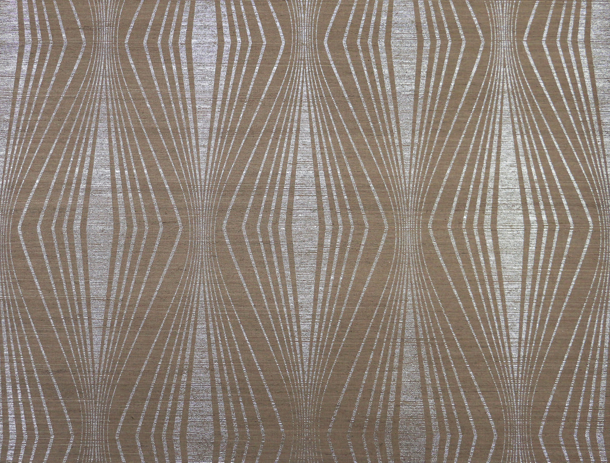 York DL2932 Radiant Silver & Taupe Wallpaper