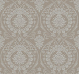 York DM4902 Imperial Damask Beige & Silver Wallpaper