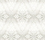 York DM4934 Tudor Diamond Damask Grey Wallpaper