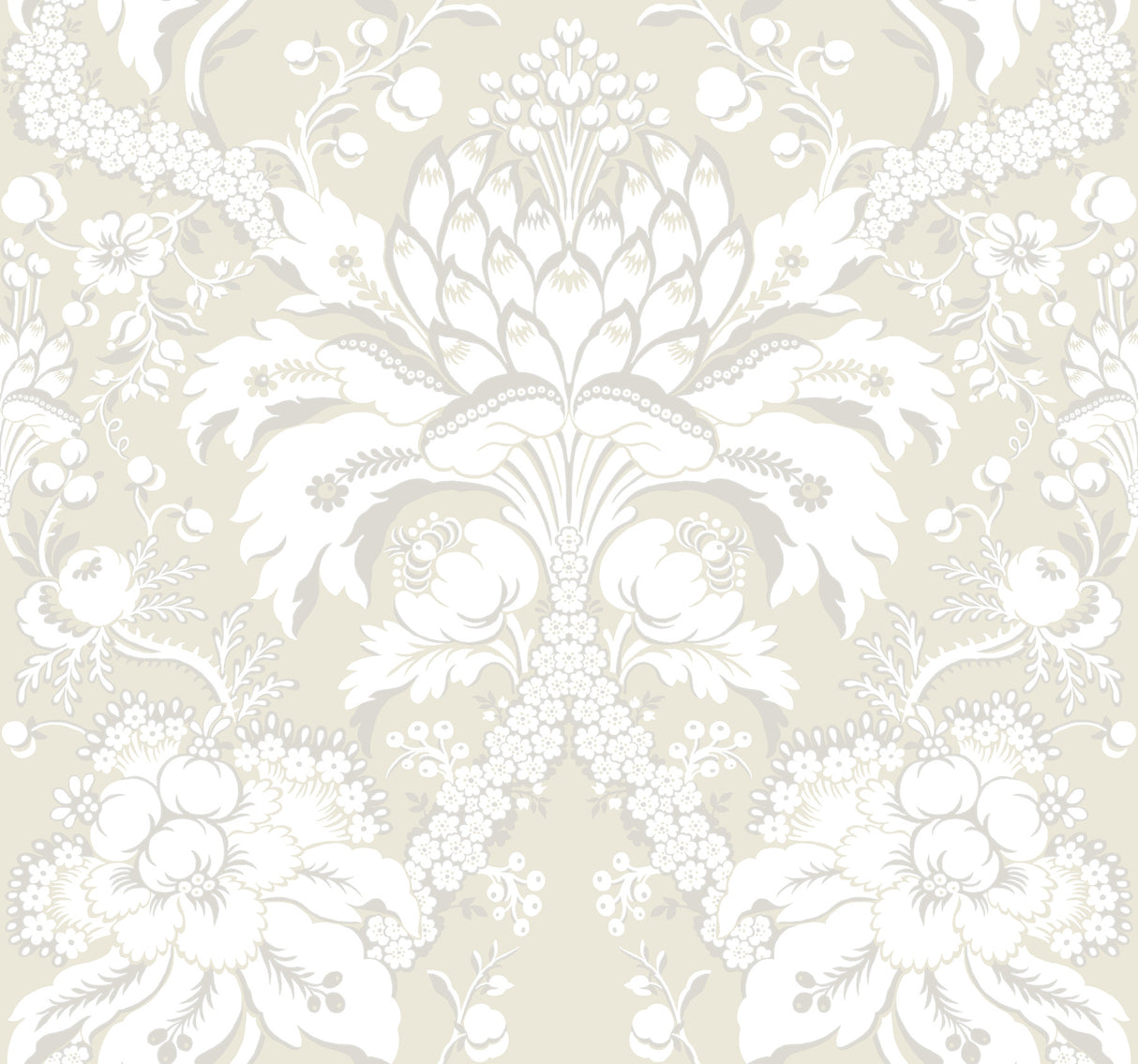 York DM4956 Artichoke Dam Beige & Gold Wallpaper