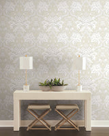 York DM4956 Artichoke Dam Beige & Gold Wallpaper