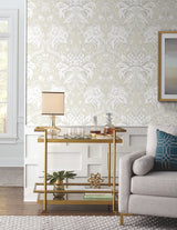 York DM4956 Artichoke Dam Beige & Gold Wallpaper