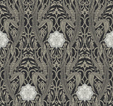 York DM4995 Gatsby Damask Black Wallpaper