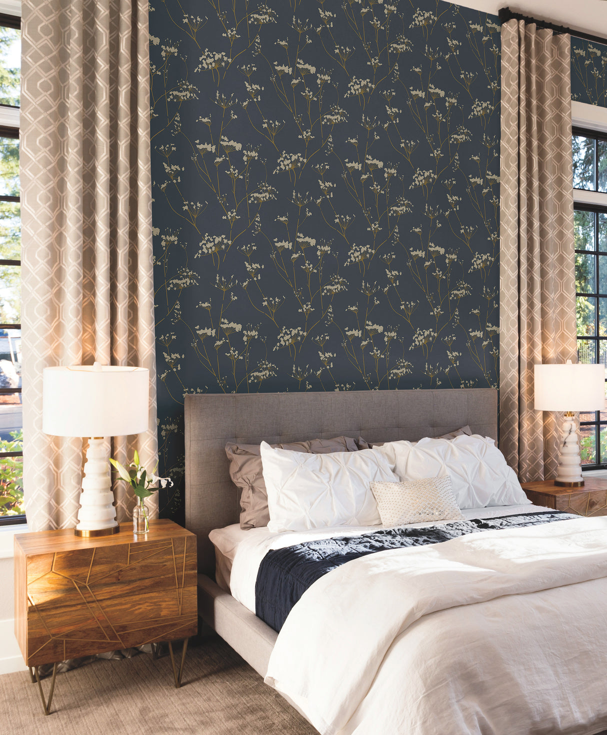 York DN3709 Enchanted Blue Wallpaper