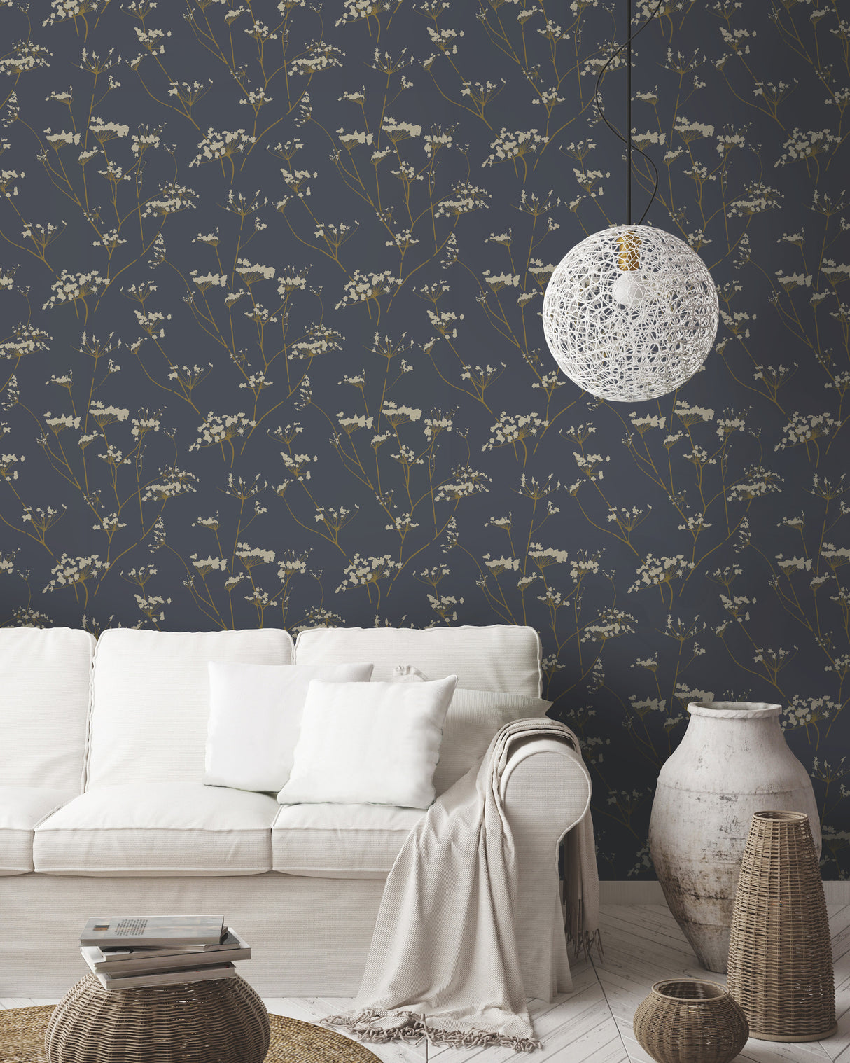 York DN3709 Enchanted Blue Wallpaper