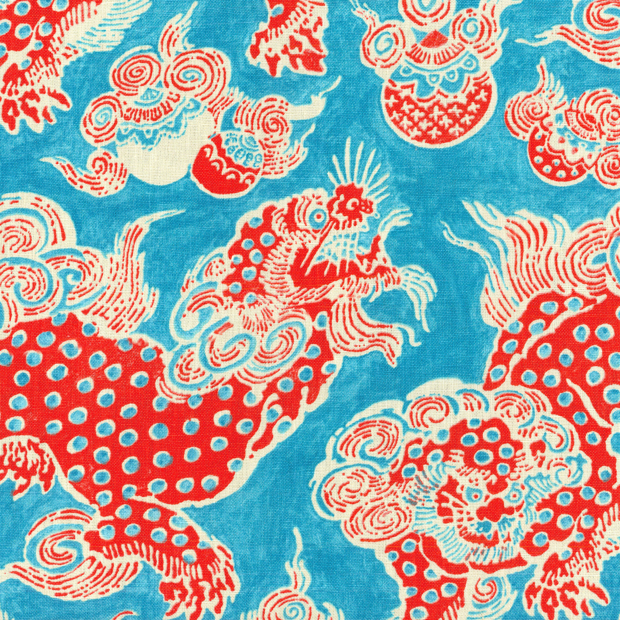 JF Fabrics 64-J6931 DRAGONS Fabric