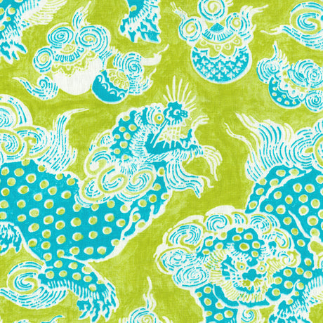 JF Fabrics 75-J6931 DRAGONS Fabric - Eade's Wallpaper & Fabric