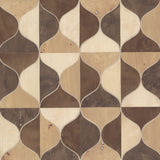 York DT5003 Burlwood Ogee Warm Neutral Wallpaper