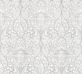 York DT5011 Paradise Bright White & Silver Wallpaper