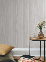 York DT5034 Fantasy Faux Bois Grey & White Wallpaper