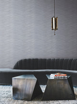 York DT5051 Glistening Chevron Smokey Blue Wallpaper