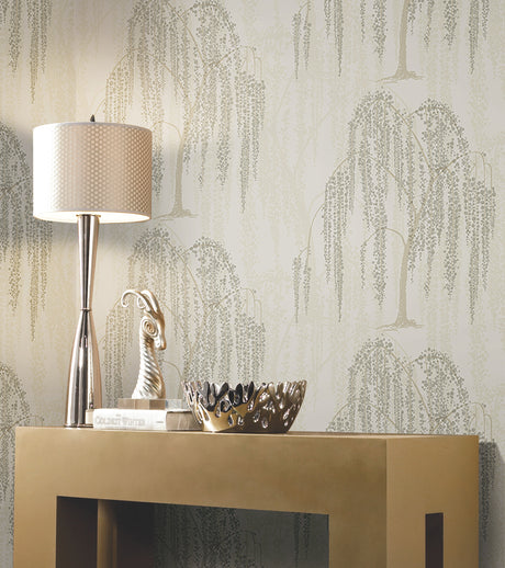 York DT5064 Willow Glow Light Taupe Wallpaper