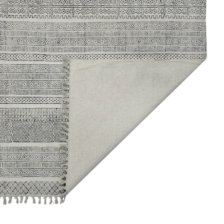 Amer Rugs DUN10508 Dune Distressed Geometric Charcoal 5' X 8' Area Rug