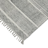Amer Rugs DUN10508 Dune Distressed Geometric Charcoal 5' X 8' Area Rug