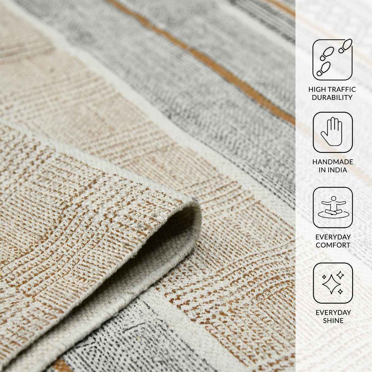 Amer Rugs DUN-3 Dune Distressed Geometric Area Rug