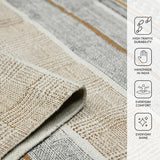 Amer Rugs DUN-3 Dune Distressed Geometric Area Rug