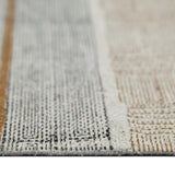 Amer Rugs DUN30508 Dune Distressed Geometric Brown 5' X 8' Area Rug