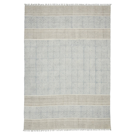 Amer Rugs DUN40508 Dune Distressed Geometric Stone Blue 5' X 8' Area Rug